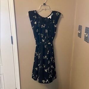 Floral Black Dress